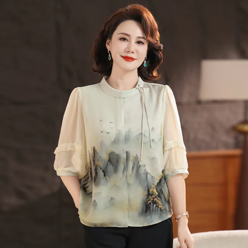 PIERRE CARDIN Chiffon Shirt Women's-3