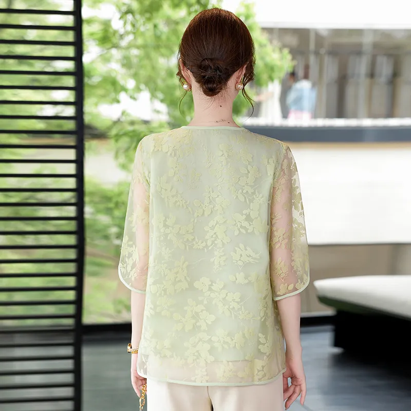 PIERRE CARDIN Chiffon Shirt Women's-5