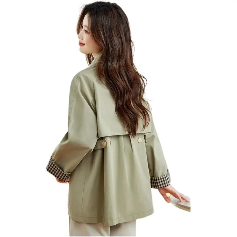 PIERRE CARDIN Trench Coat Women's Vanilla Green-2