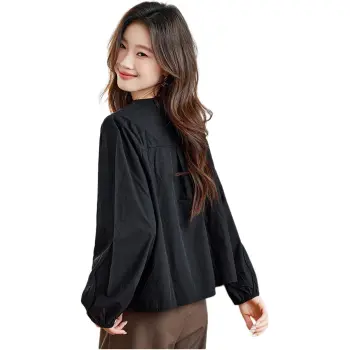 PIERRE CARDIN Babydoll Top Women's Night Black