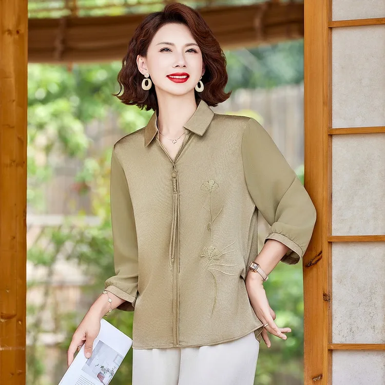 PIERRE CARDIN Chiffon Shirt Women's-7