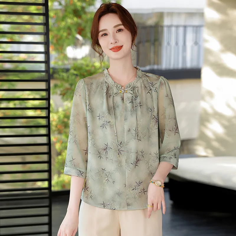 PIERRE CARDIN Chiffon Shirt Women's-6