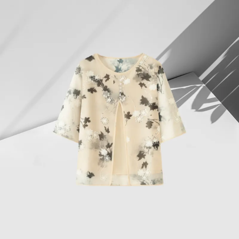 PIERRE CARDIN Chiffon Shirt Women's-2