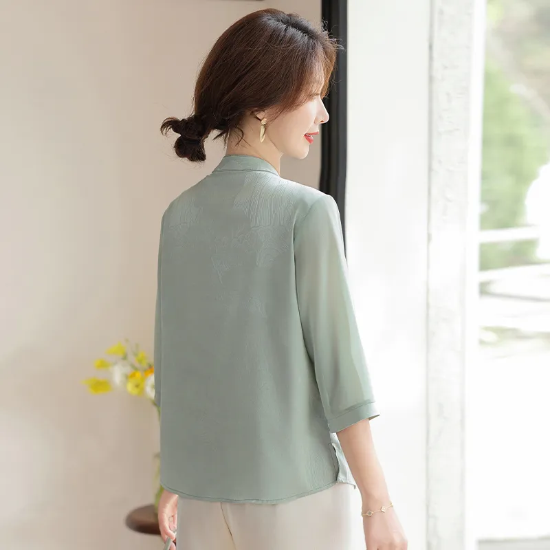 PIERRE CARDIN Chiffon Shirt Women's-1