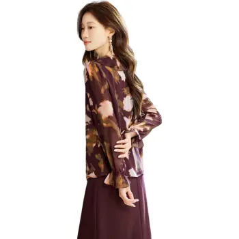 PIERRE CARDIN Lace Blouse Women's Image Color