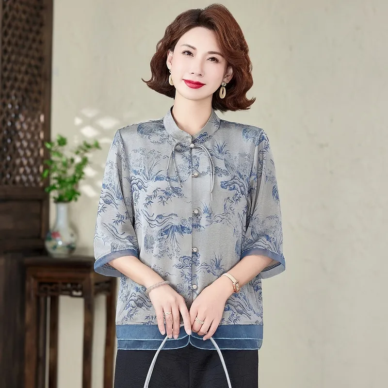 PIERRE CARDIN Chiffon Shirt Women's-13