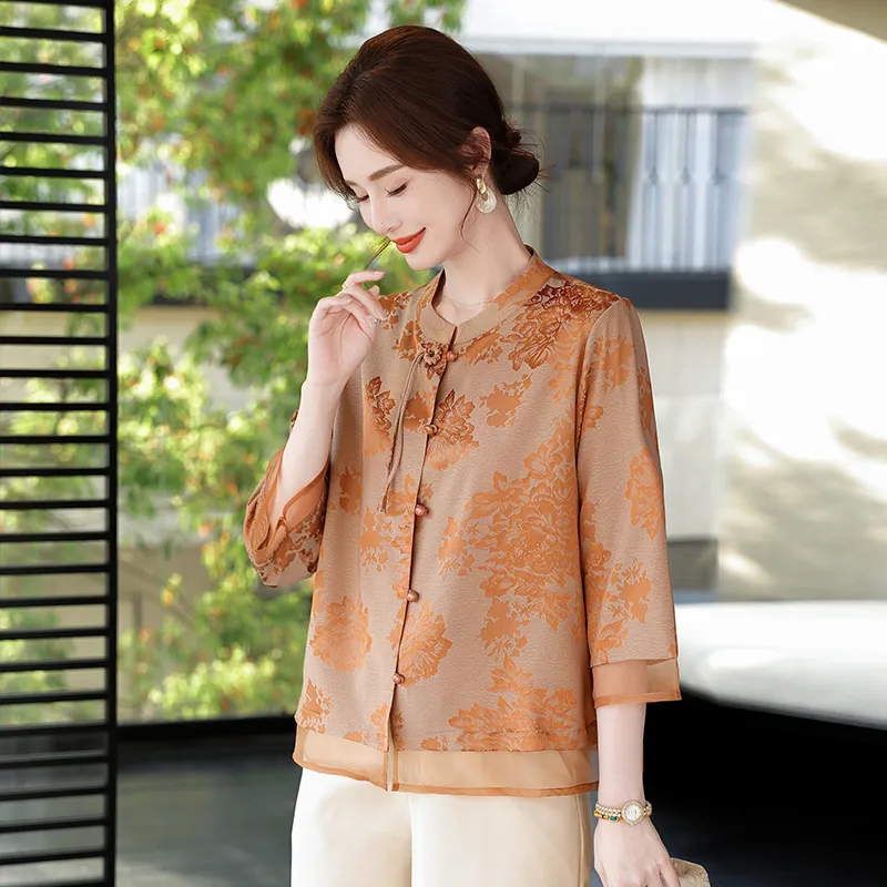 PIERRE CARDIN Chiffon Shirt Women's-6