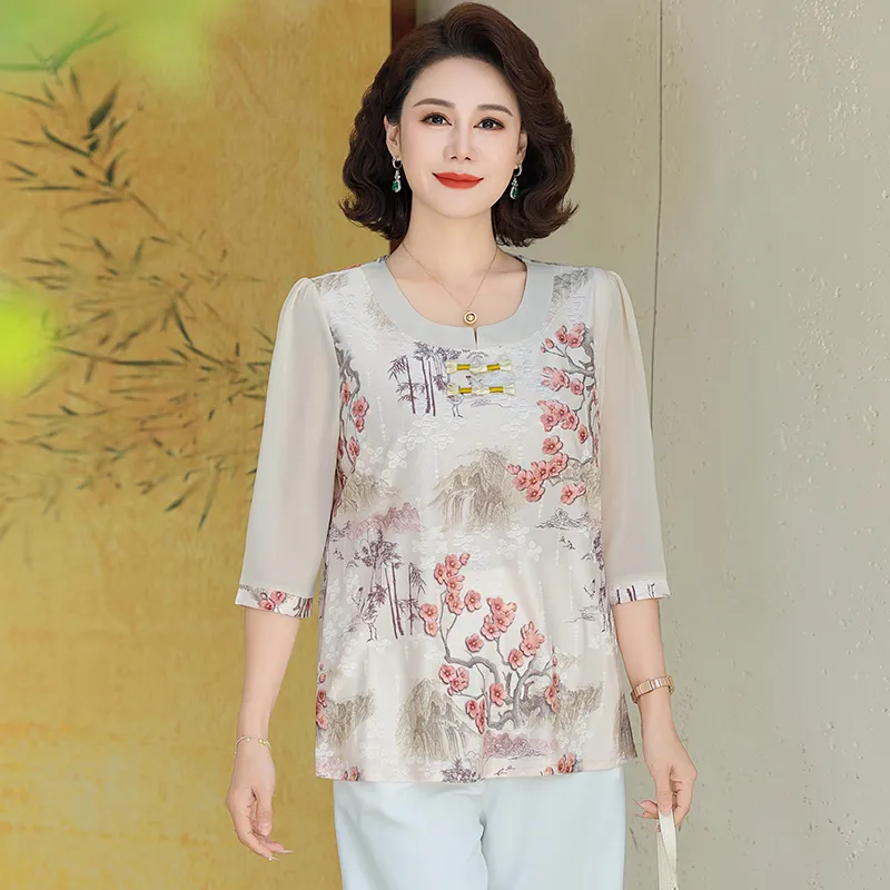 PIERRE CARDIN Chiffon Shirt Women's-5