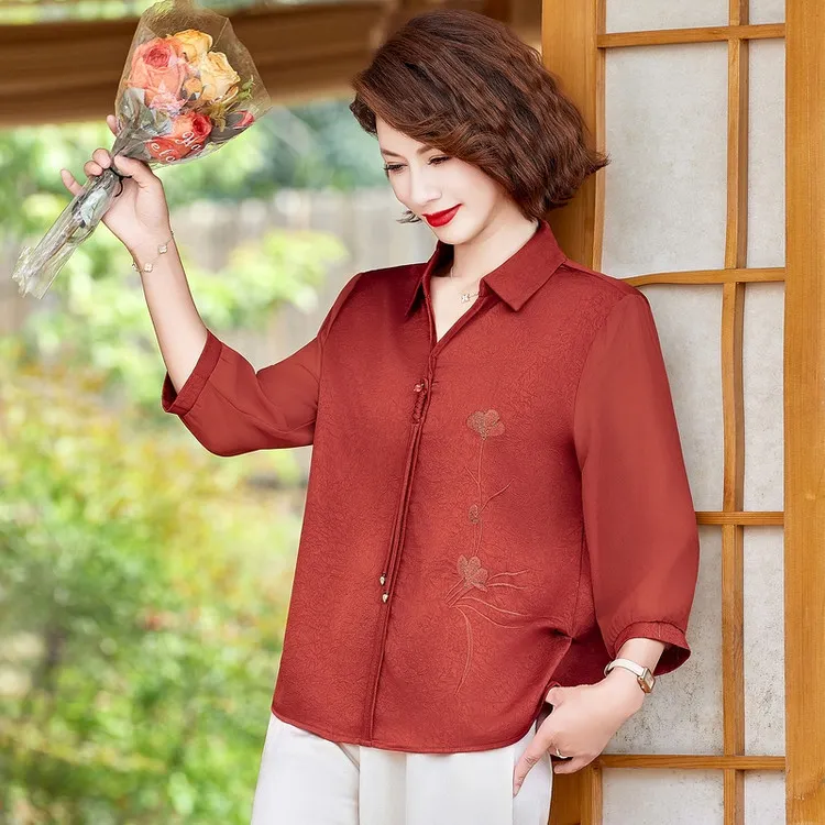 PIERRE CARDIN Chiffon Shirt Women's-3