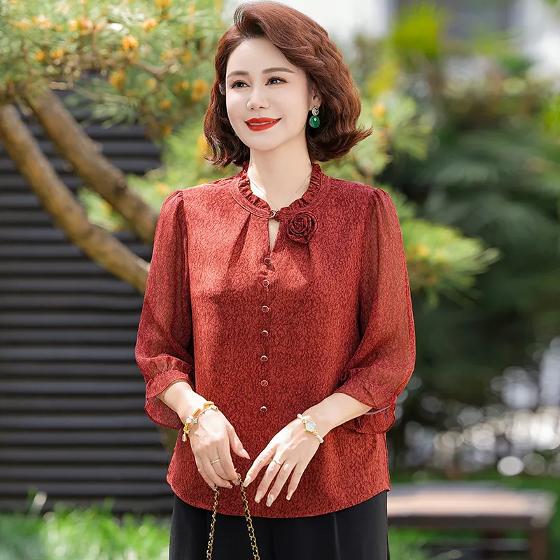 PIERRE CARDIN Chiffon Shirt Women's-1