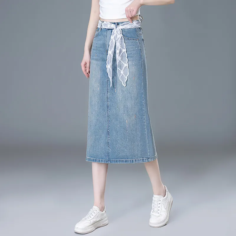 PIERRE CARDIN Denim Long Skirt Women's-2
