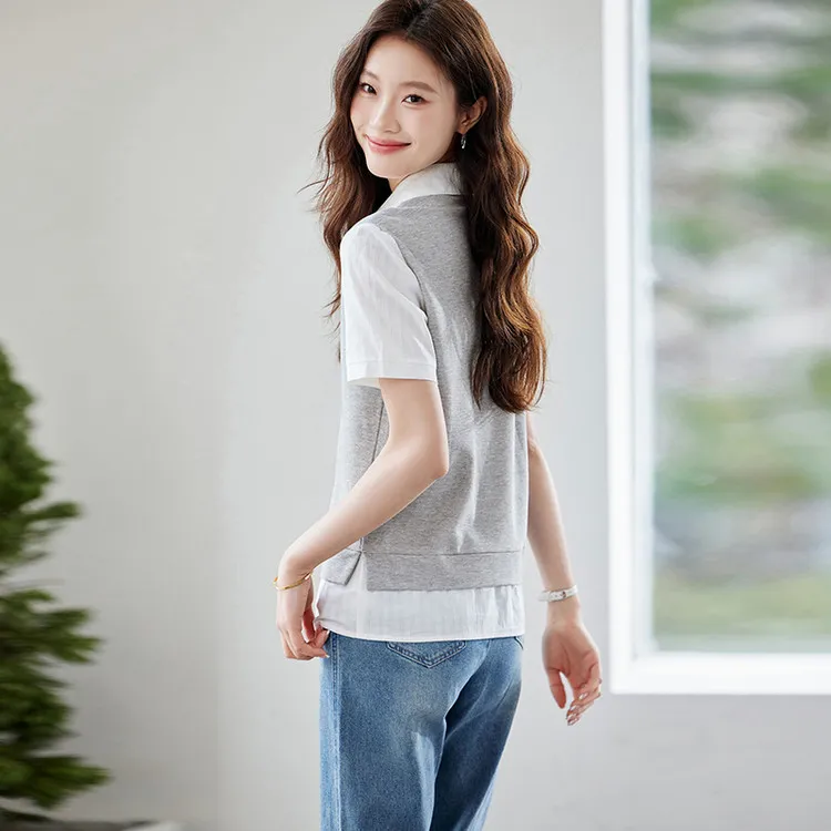PIERRE CARDIN T Shirts Women's Gray-3