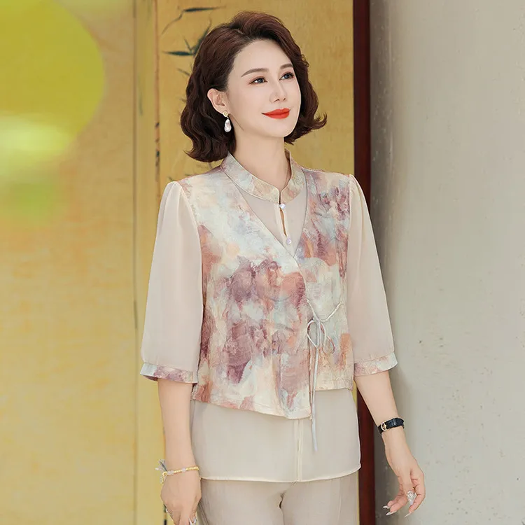 PIERRE CARDIN Chiffon Shirt Women's-7