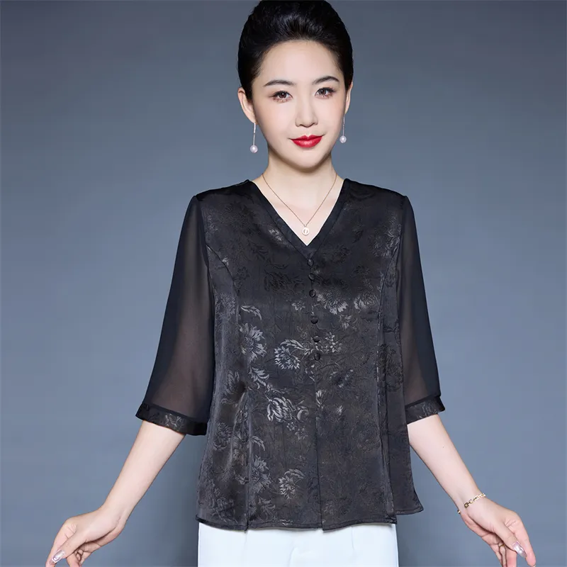 PIERRE CARDIN Chiffon Shirt Women's-7