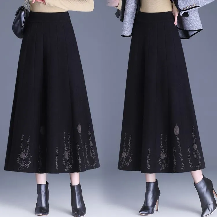 PIERRE CARDIN Knit Long Skirts Women's-4