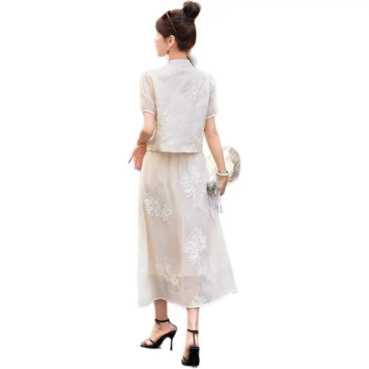 PIERRE CARDIN Skirt Set Women's Ecru-0