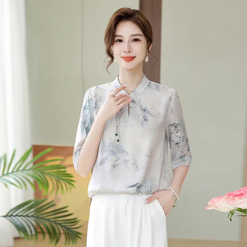 PIERRE CARDIN Chiffon Shirt Women's-6