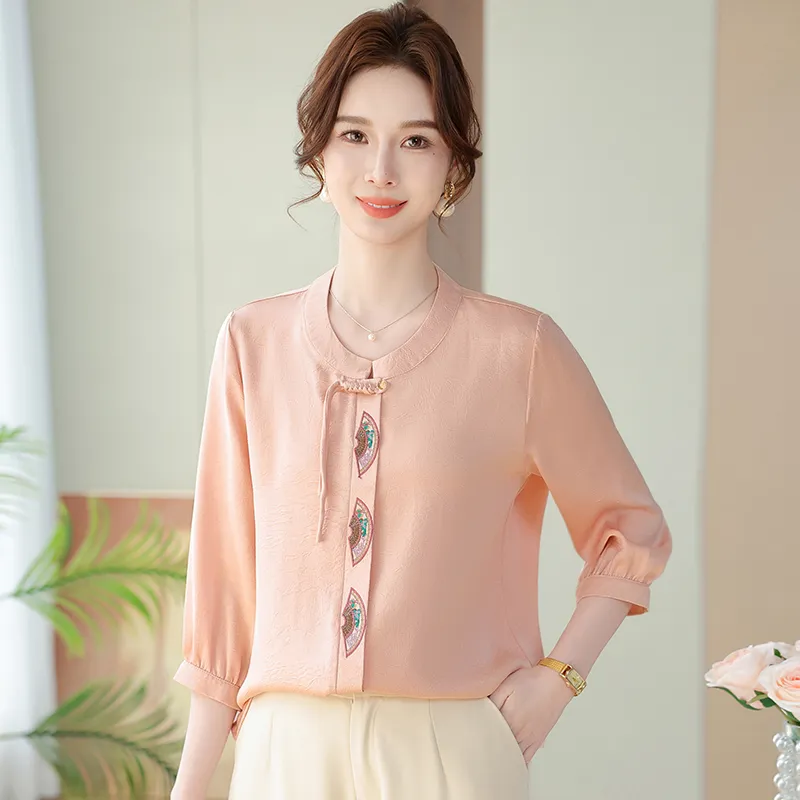 PIERRE CARDIN Chiffon Shirt Women's-7