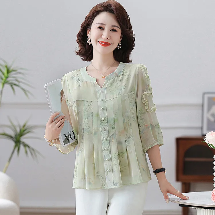 PIERRE CARDIN Chiffon Shirt Women's-4