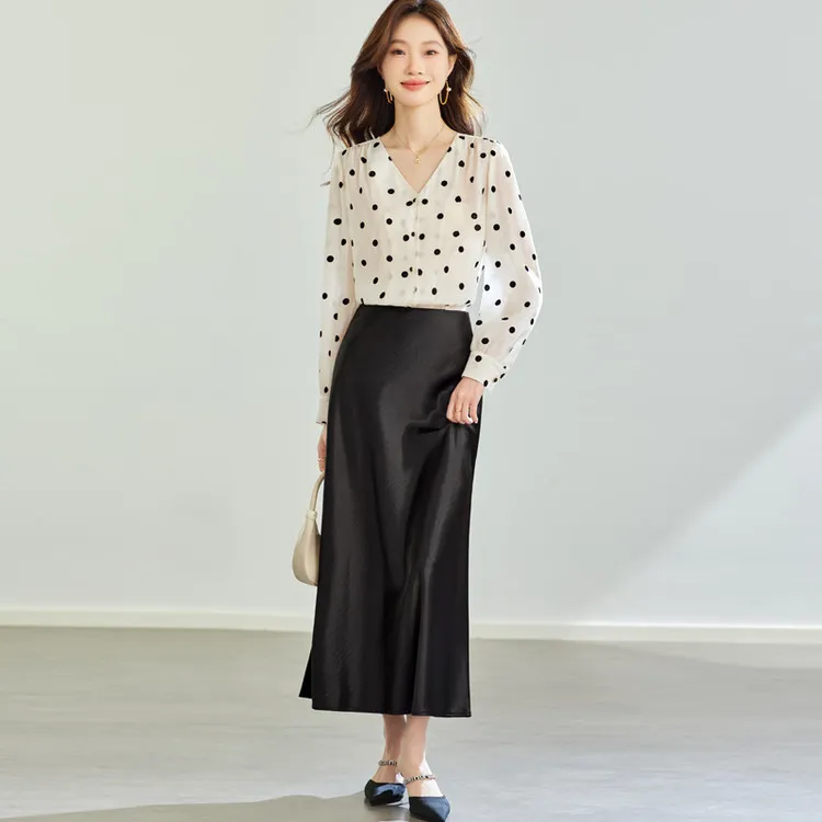 PIERRE CARDIN Lace Blouse Women's Image Color-3