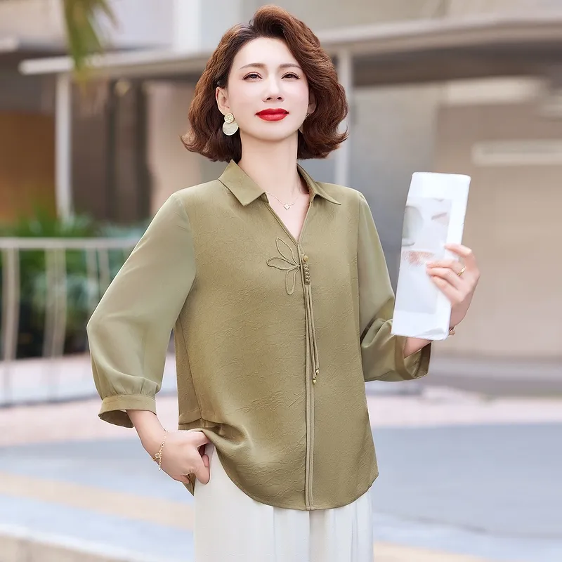 PIERRE CARDIN Chiffon Shirt Women's-12