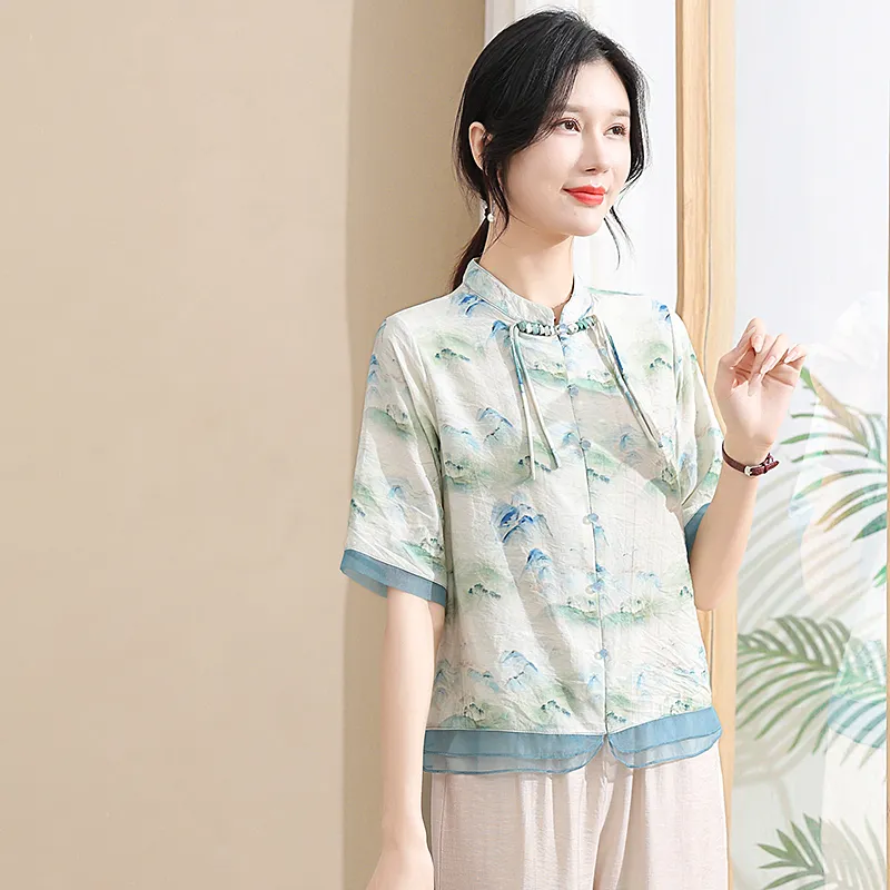 PIERRE CARDIN Chiffon Shirt Women's-3