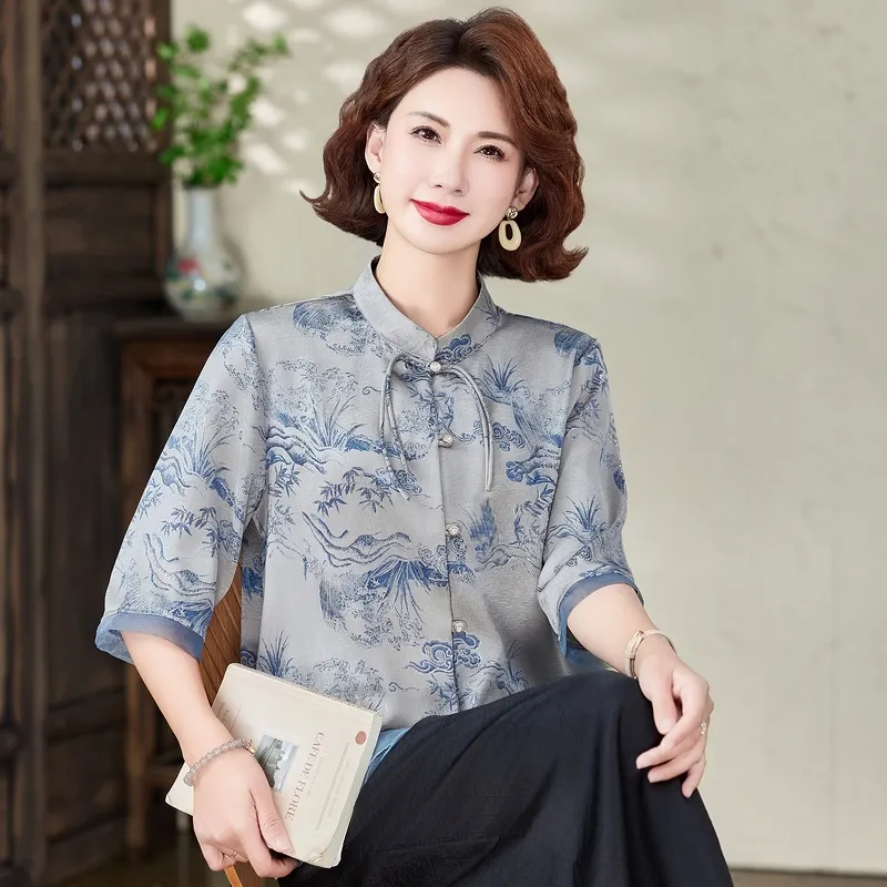 PIERRE CARDIN Chiffon Shirt Women's-12