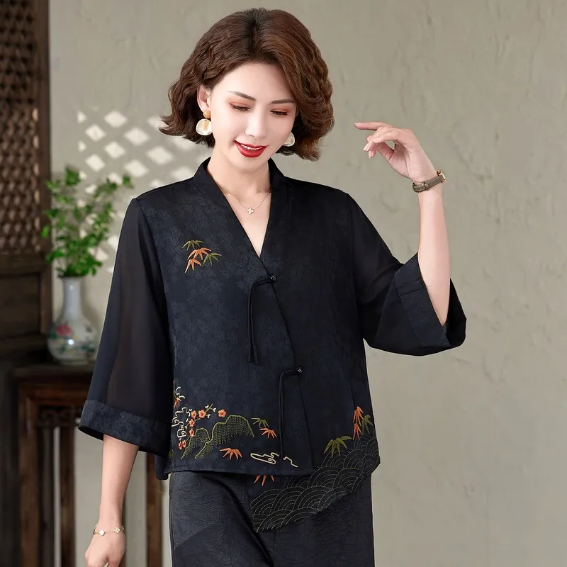 PIERRE CARDIN Chiffon Shirt Women's-5