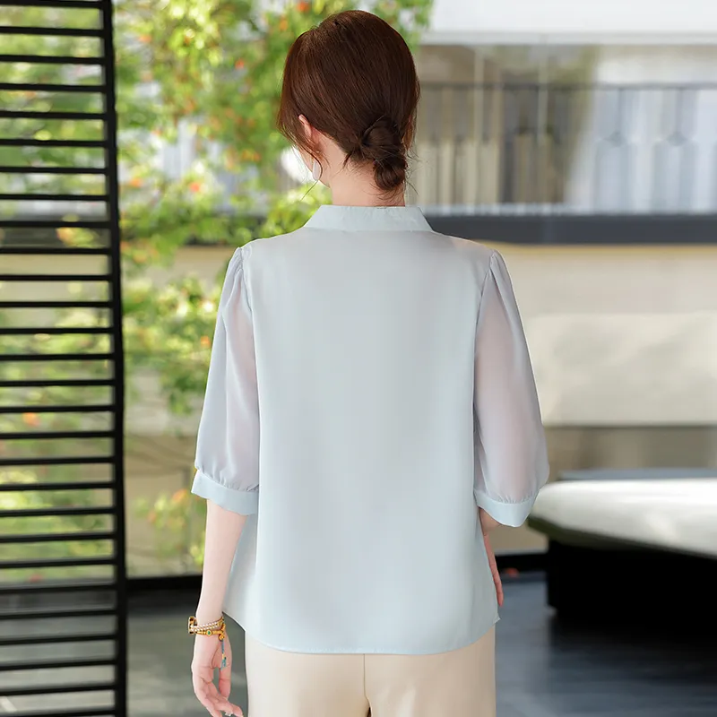 PIERRE CARDIN Chiffon Shirt Women's-5