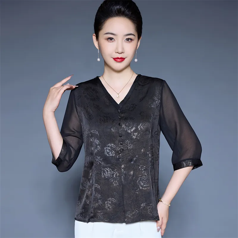 PIERRE CARDIN Chiffon Shirt Women's-6