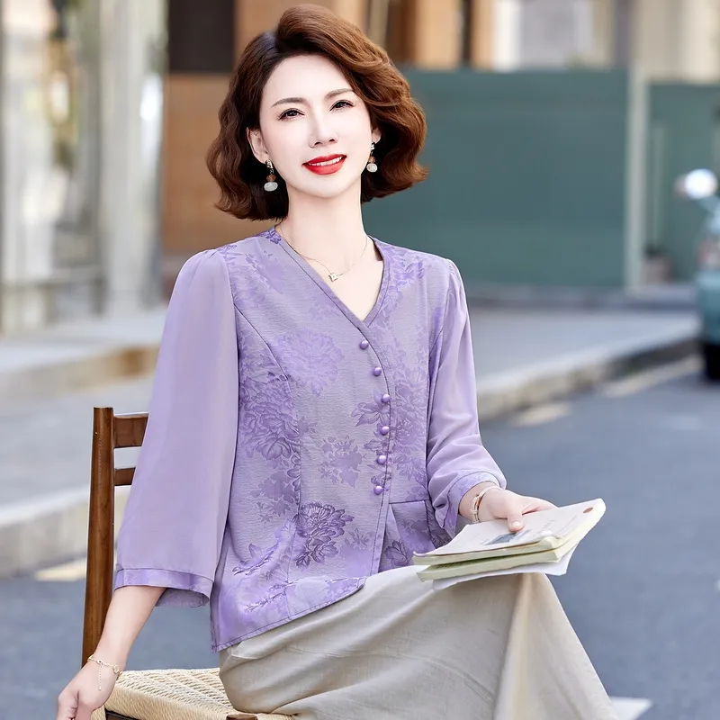 PIERRE CARDIN Chiffon Shirt Women's-5
