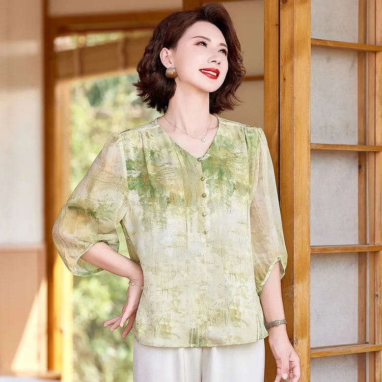 PIERRE CARDIN Chiffon Shirt Women's-10
