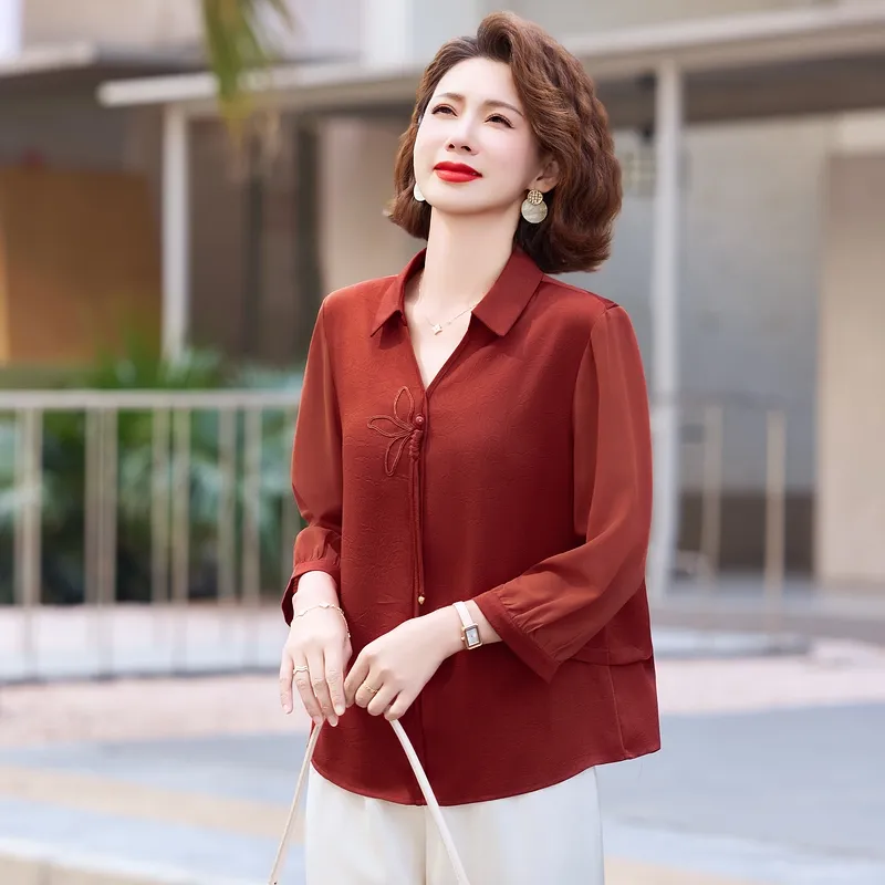 PIERRE CARDIN Chiffon Shirt Women's-6