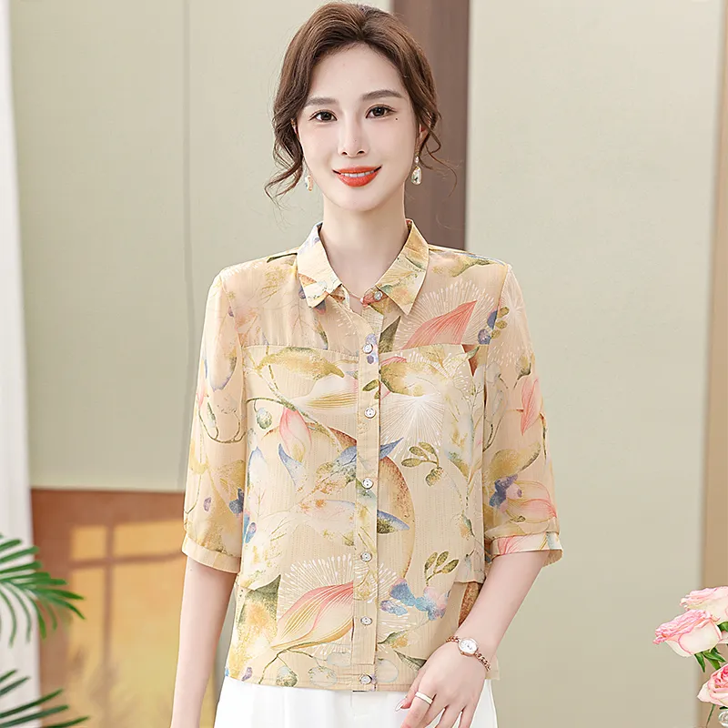 PIERRE CARDIN Chiffon Shirt Women's-1