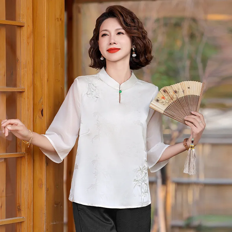 PIERRE CARDIN Chiffon Shirt Women's-9