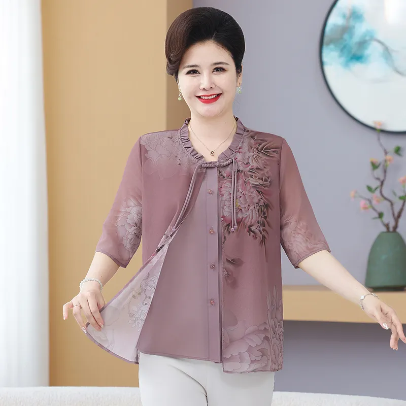 PIERRE CARDIN Chiffon Shirt Women's-5