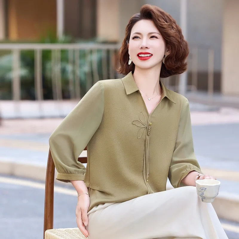 PIERRE CARDIN Chiffon Shirt Women's-9