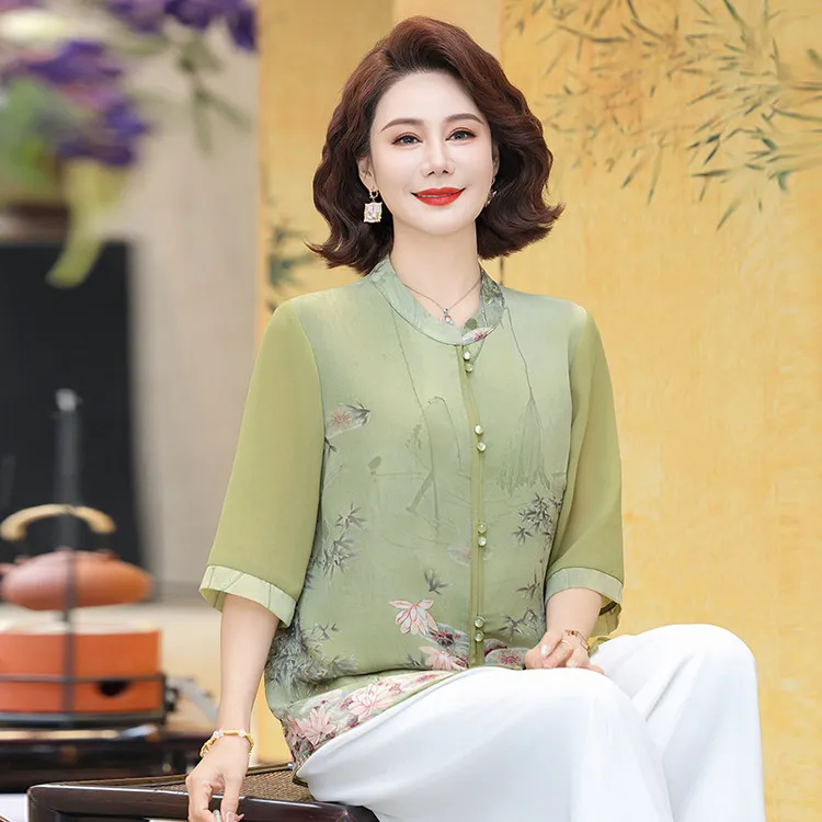 PIERRE CARDIN Chiffon Shirt Women's-6