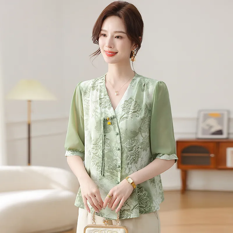 PIERRE CARDIN Chiffon Shirt Women's-6
