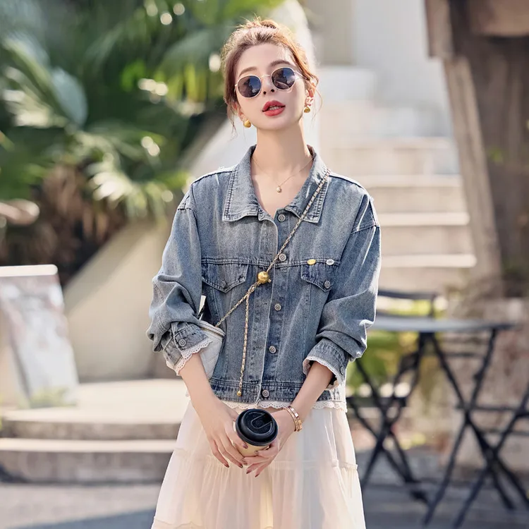 PIERRE CARDIN Denim Jacket Women's Image Color-2