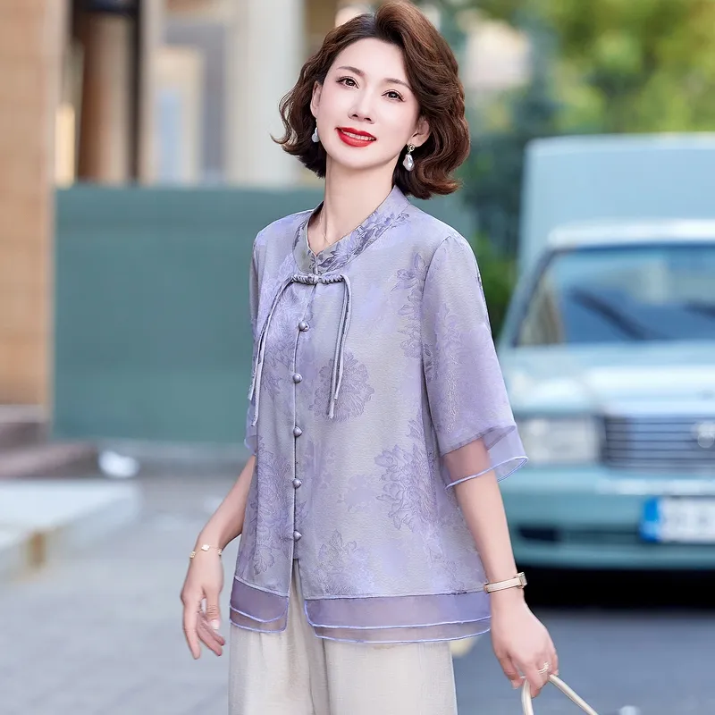 PIERRE CARDIN Chiffon Shirt Women's-4