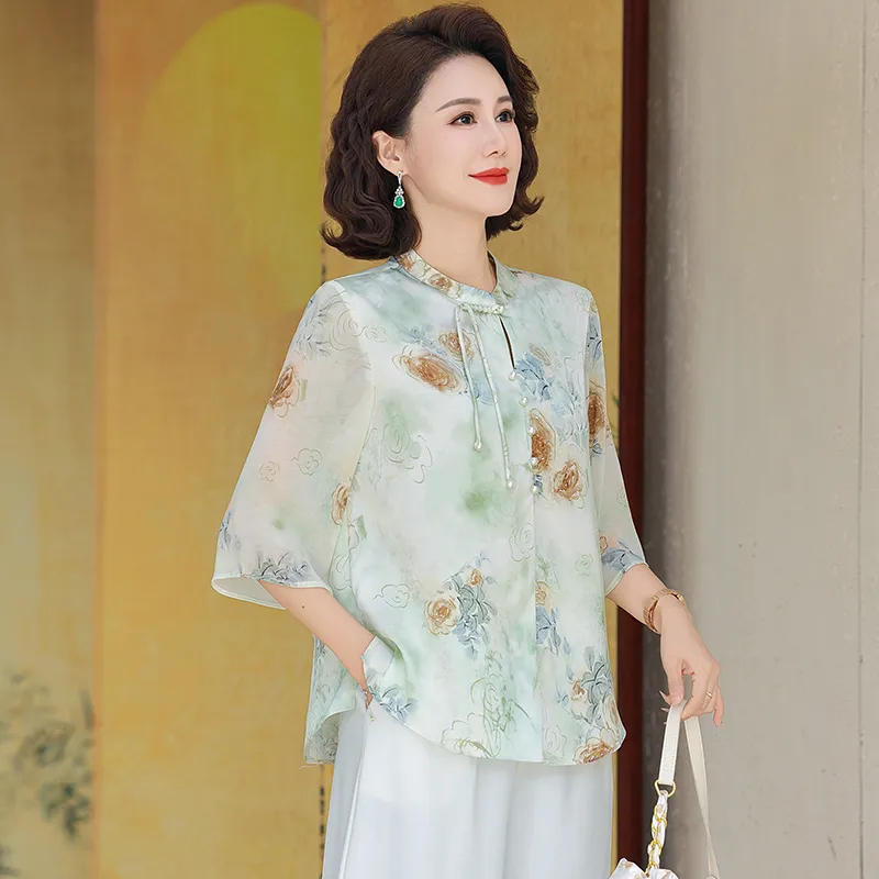 PIERRE CARDIN Chiffon Shirt Women's-3
