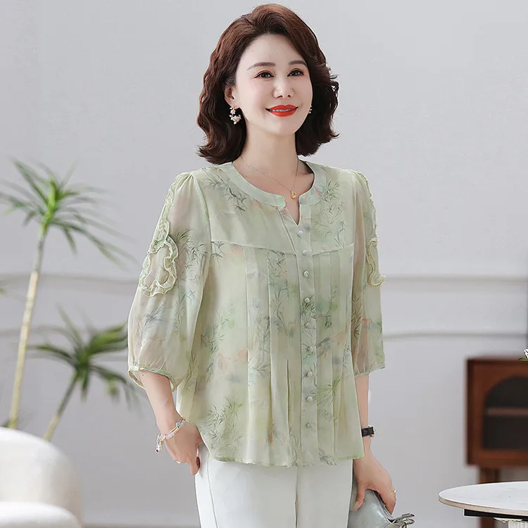 PIERRE CARDIN Chiffon Shirt Women's-3