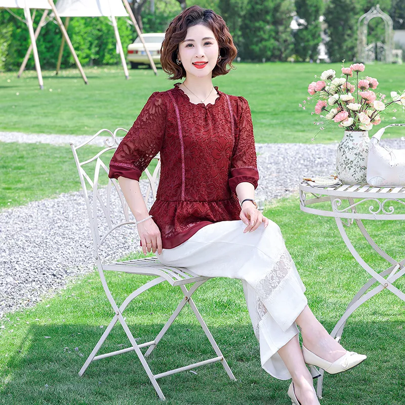 PIERRE CARDIN Chiffon Shirt Women's-5