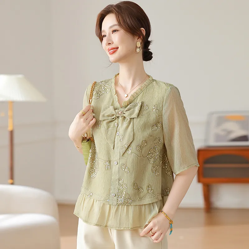PIERRE CARDIN Chiffon Shirt Women's-4