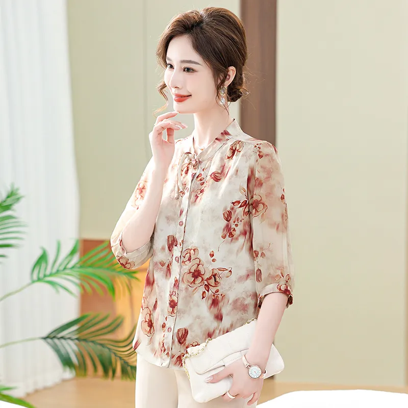PIERRE CARDIN Chiffon Shirt Women's-3