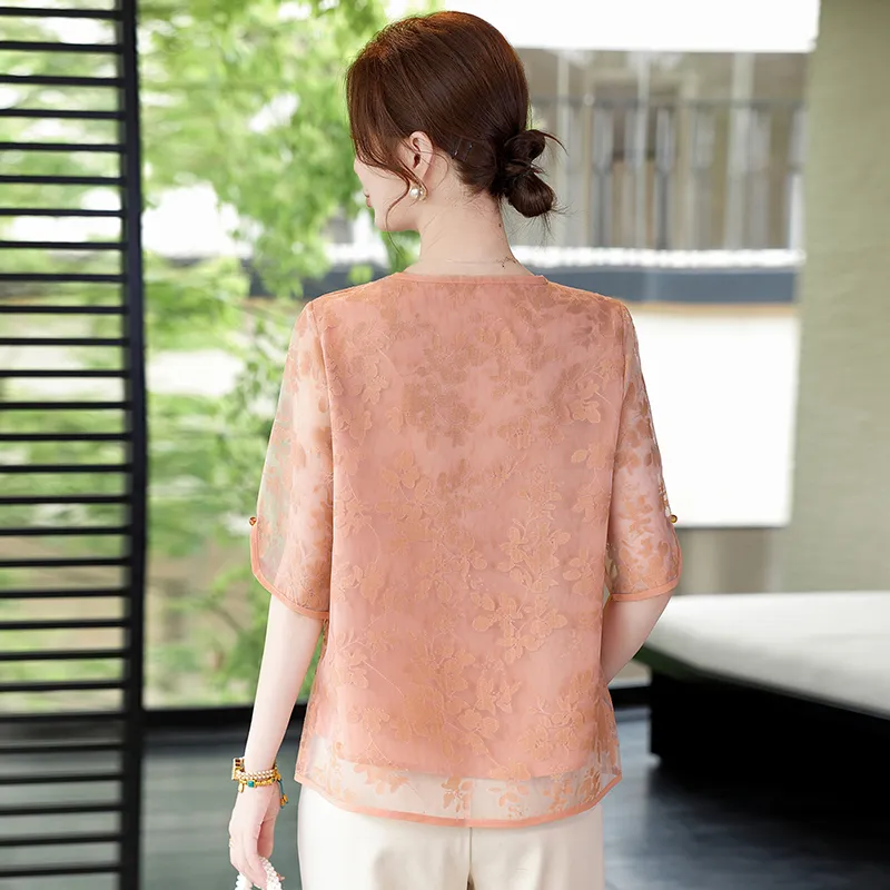 PIERRE CARDIN Chiffon Shirt Women's-2