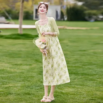PIERRE CARDIN Skirt Set Women's Green