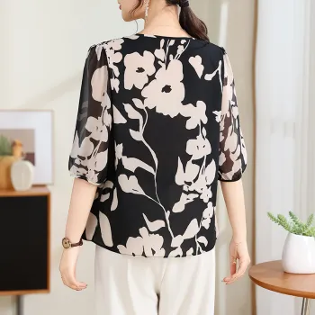 PIERRE CARDIN Chiffon Shirt Women's
