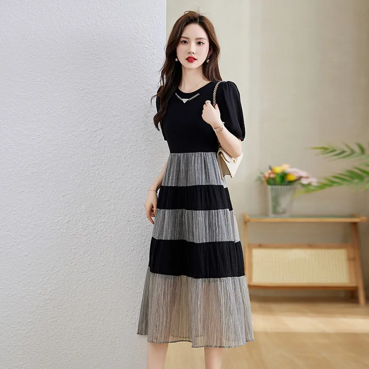 PIERRE CARDIN Dress Women's Black Gray-2